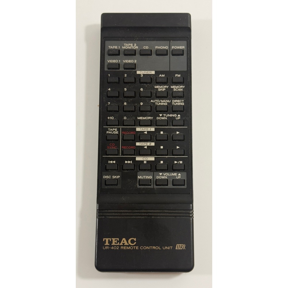 TEAC Remote Control Unit UR-402 Black Infrared Hi-Fi Audio System Controller